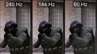 Slow motion 240Hz vs 144Hz vs 60Hz  CSGO [upl. by Helsie]