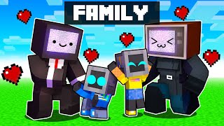 Having a TEEVEE FAMILY in Minecraft [upl. by Veron]