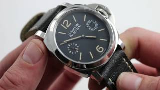 Panerai Luminor Marina 8 Days Acciaio PAM 590 Watch Review [upl. by Meekar]