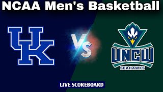 UNC Wilmington vs Kentucky  NCAA Mens Basketball Live Scoreboard [upl. by Zelazny665]