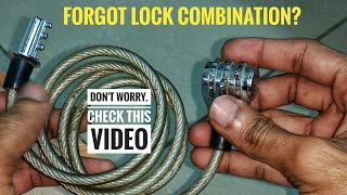 How to open forgotten number lock in 5 mins  Forgot combination lock [upl. by Ymmik]