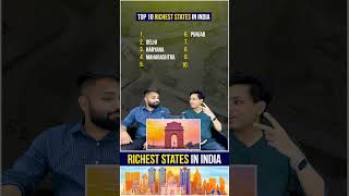 Top 10 Richest States in India  Richest and Poorest States in India  biggboss salmankhan mumbai [upl. by Anelrihs]