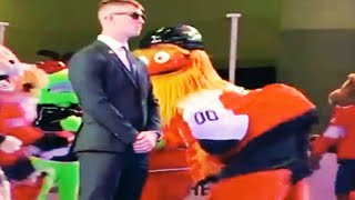 Gritty Funny Moments at 2024 NHL All Star Game Mascot Dodgeball Game FULL CLIP [upl. by Ettenim]