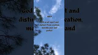 The characteristics of GOD part 1 Godlovesyou JesusChrist HolySpirit shorts fyp HolyBible [upl. by Ynnatirb]