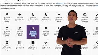 Bootstrap CSS  Bài 30 Tìm hiểu Glyphicon Component [upl. by Nylikcaj]