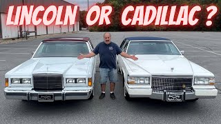 1989 Lincoln Town Car vs 1990 Cadillac Brougham D’Elegance Compare amp Contrast Specialty Motor Cars [upl. by Sachsse]