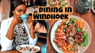 Restaurants in Windhoek  Dining in Namibia Namibian Youtuber [upl. by Noda]