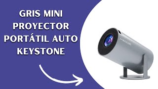 Gris Mini proyector portátil Auto Keystone proyector Inteligente 4K 200 ANSI con WiFi 6 BT 50 [upl. by Merlina]