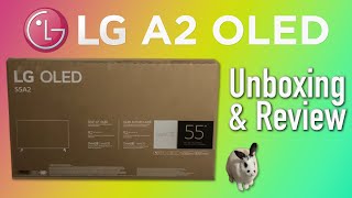 LG A2 55quot OLED 4K UHD Smart TV  Unboxing amp Review [upl. by Beata41]