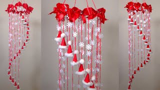 Try this EASY and BEAUTIFUL Christmas wall decor ideas New Christmas Wall Hanging Decorations [upl. by Hodges]