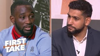 Terence Crawford Beating Amir Khan would make me the best poundforpound boxer  First Take [upl. by Uel]