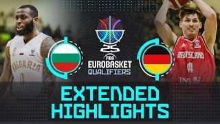 Bulgaria 🇧🇬 vs Germany 🇩🇪  Extended Highlights  FIBA EuroBasket 2025 Qualifiers [upl. by Coreen]