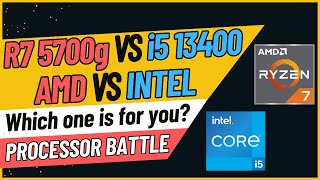 AMD 5700G vs Intel i5 13400  কোনটা আপনার জন্য Best [upl. by Annaitsirk]