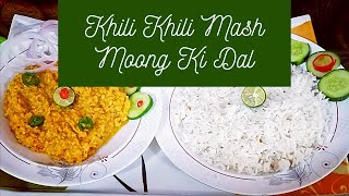 Khili Khili Mash Moong Ki Dal  Sookhi Mash Moong Ki Dal [upl. by Henryk334]