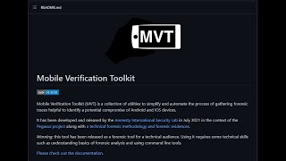 Pegasus Spyware Detection Using MVT iOS Device in Kali Linux [upl. by Shel]