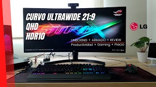 Monitor LG Curvo 35 pulgadas Ultrawide QHD HDR 35WN65CB [upl. by Oilerua]