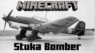 Minecraft Vehicle Tutorial Junkers Ju 87 Stuka [upl. by Anabal620]