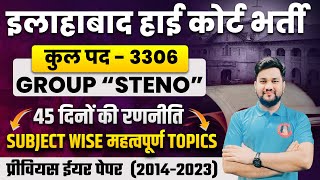 AHC GROUP C STENO NEW VACANCY 2024  AHC STENO STRATEGY SYLLABUS IMP TOPICS PREVIOUS YEAR PAPER [upl. by Aile]