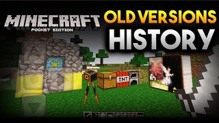 Minecraft PE Old Versions History 01  09  Evolution of MCPE [upl. by Gerri]