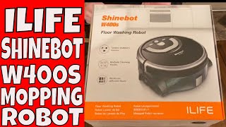 ILIFE Shinebot W400s Mop Mopping Robot Scrubbing UNBOXING amp INFO  REVIEW SOON [upl. by Goddard290]