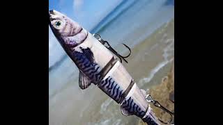 Mackerel MACK ATTACK Sea Bass Swimbait Jointed Fishing Lure  FISHIN ADDICT [upl. by Small]