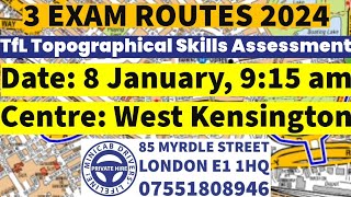 TfL Topographical Skills Test 2024  Exam Routes  Cassland Road Closed  Lodge Avenue  Hammersmith [upl. by Denn293]