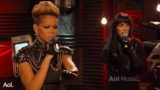 Rihanna Rihanna Disturbia AOL Session 2010 HQ Live [upl. by Nyhagen]