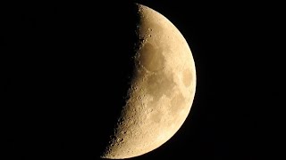 Waxing Crescent Moon 422 of 11 August 2024 recorded with Nikon P900 [upl. by Faber28]