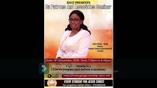 Training on Homiletics How to prepare and deliver a sermon by Joyce Meka [upl. by Tonnie140]