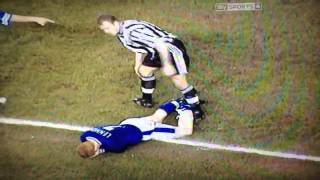 Neil Lennon viciously headbutts alan shearers boot [upl. by Nitsrik]