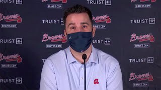 Braves GM Alex Anthopoulos on calling up top prospects 2020 trade deadline [upl. by Euton]