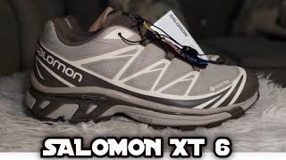 Unboxing Salomon Xt6 Goretex vintage Khaki [upl. by Enaek]