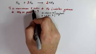 Estequiometría Cálculos MolGramos en una reacción Química [upl. by Nosreme]