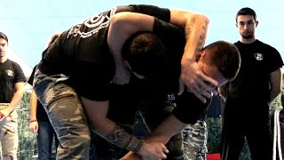 KRAV MAGA TRAINING • How to escape from the Headlock [upl. by Alac]