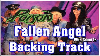 Poison  Fallen Angel guitarbackingtrack backingtrack poison [upl. by Cattier147]