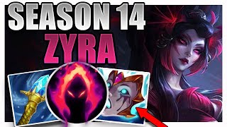 SEASON 14 ZYRA SUPPORT GAMEPLAY GUIDE [upl. by Nath]