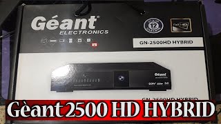 Geant 2500 HD HYBRID مراجعة جهاز جيون [upl. by Jala310]