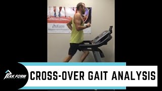 Running Gait Analysis Cross Over Gait San Diego Running Clinic [upl. by Emmerich]