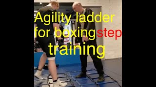 Agility ladder for boxing step training [upl. by Nayllij]