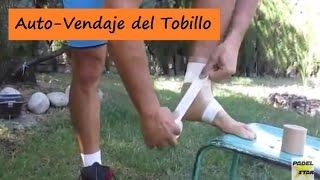 AutoVENDAJE para el Esguince de TOBILLO Vídeo por Pablo Llanes [upl. by Selmore]