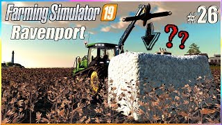 FS19  Ravenport  26 Mod BagnLifter ¿Levantará pacas de algodón Gameplay PC [upl. by Carmelo]