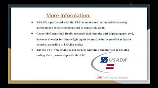 USADA amp UFC Conflict [upl. by Juakn]