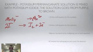 2 Overall Balanced Redox Equations polyatomic [upl. by Hamaso]