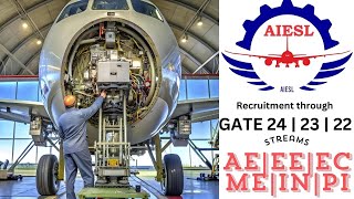 AIESL Recruitment through GATE 24  23  22 Exam [upl. by Ynnatirb]