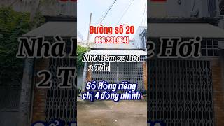 SIÊU HIẾM Bán Nhà Bình Tân 5x15 1 đường số 20 phường Bình Hưng Hòa A NỞ HẬU 6M Giáp Tân Phú [upl. by Lerrud612]