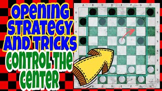 DamaCheckers Basic Strategy  Controlling and Winning Opening Tips and Tricks Checkers Tv [upl. by Yhcir249]