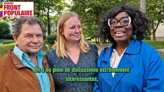 Message de soutien de Danièle Obono pour Ersilia Soudais OnVoteNFP nouveaufrontpopulaire [upl. by Gittle109]