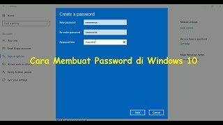 Cara Membuat Password di Windows 10 [upl. by Adnah]