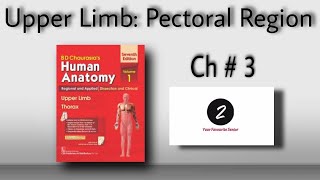 Pectoral Region  Upper Limb  Chapter 3  BD Chaurasia  Markings amp Important Questions [upl. by Renat]