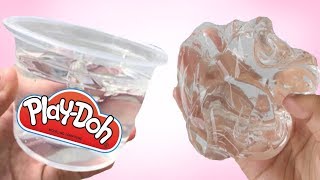 HOW TO MAKE CLEAR PLAYDOH NO GLUE [upl. by Siugram]